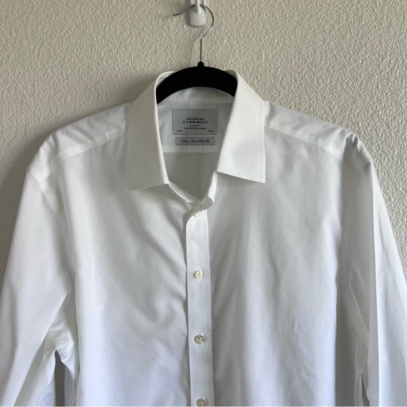 Charles Tyrwhitt Men’s White Button Down Shirt - Picture 2 of 11